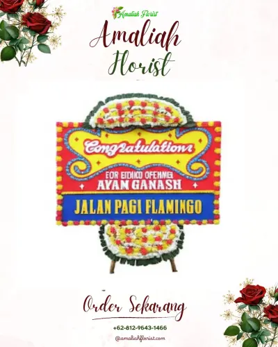 Bunga Papan Congratulation di Balikpapan Sport & Convention Center (dome)